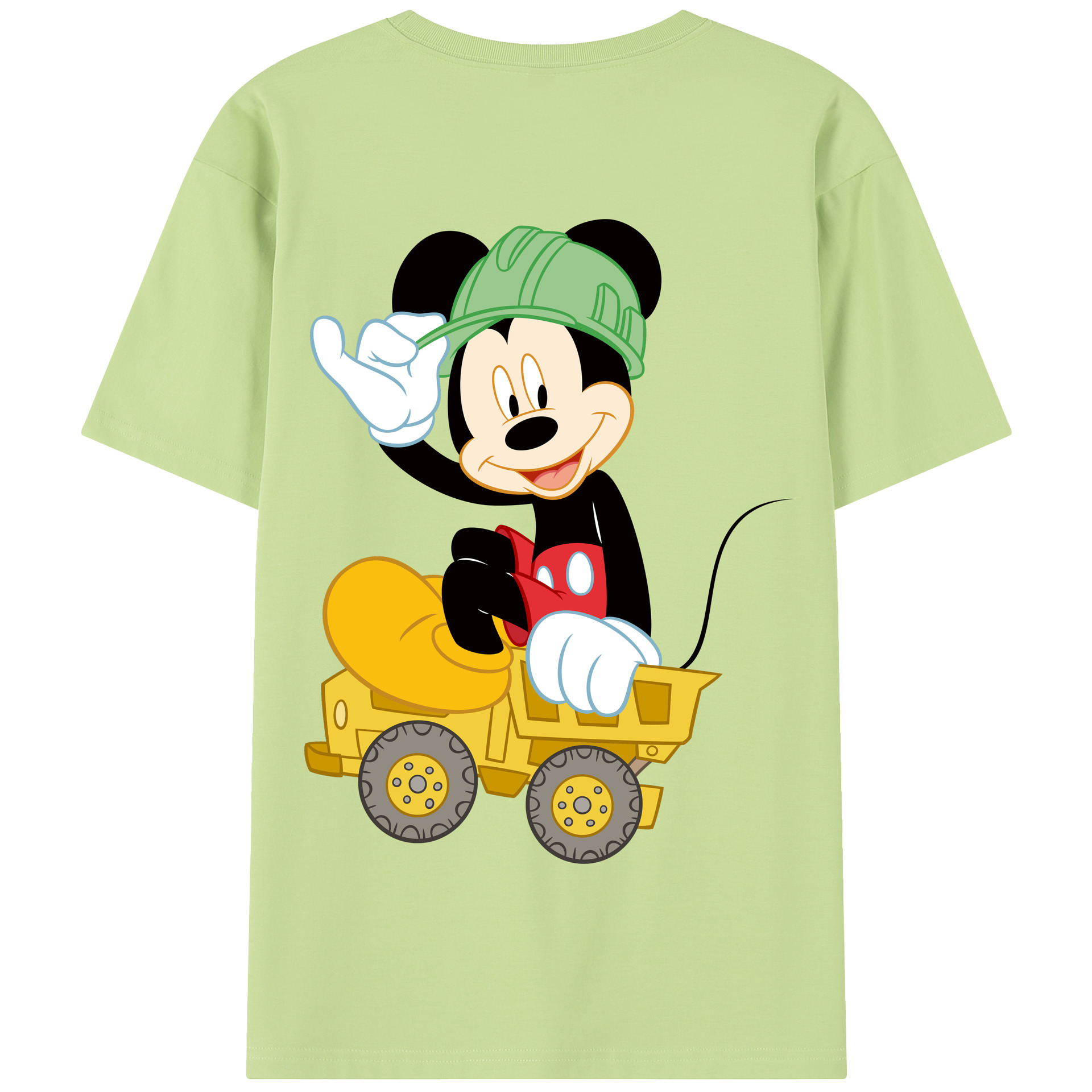 （画像用） ミッキーマウス Mickey Mouse 綿100％半袖Tシャツ（背面プリント）